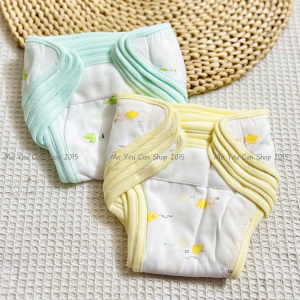 (4-7kg) COMBO 10 cái - Tả Vải Dán COTTON Mềm Mại An Toàn Cho Bé Sơ Sinh - Hiệu CUNCON Sweeties