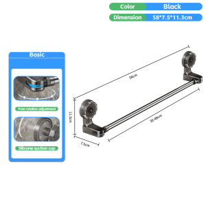 Bathroom Towel Rack No need to punch a towel bar Wall Mounted Towel Hanger