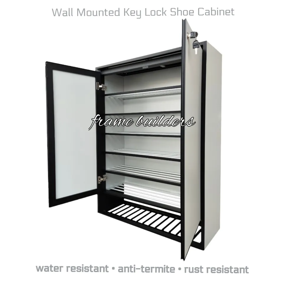 PRE-ORDER] Shoe Cabinet/Key Lock Shoe Cabinet/Aluminum Wall
