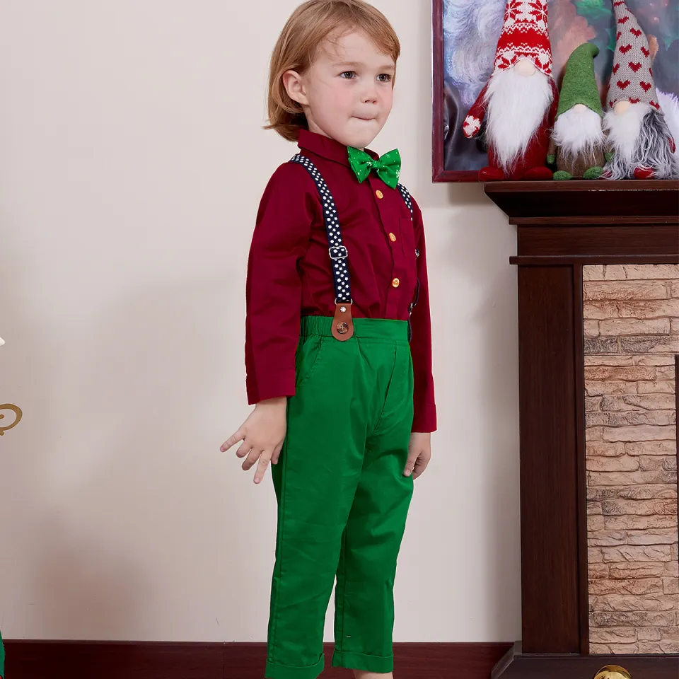 Red And Green Plaid Christmas Suit Pants