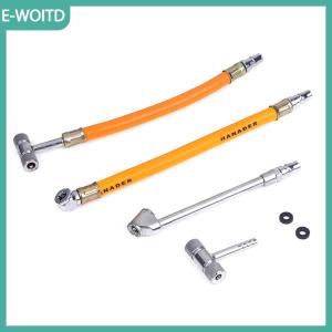【E-WOITD】 Đầu nối bơm hơi lốp xe đạp xe máy xe tải dụng cụ kim loại vòi phun ô tô van ống dẫn khí kim bơm hơi bơm