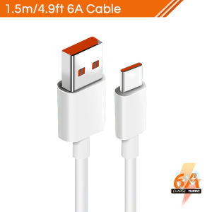 Cáp Xiaomi Nguyên Bản 6A 120W Loại Usb C Turbo Charge USBC Dây Sạc Cho Tipo Mi 12 11 10 Pro Siêu Nhẹ Redmi K40 Pro Note10