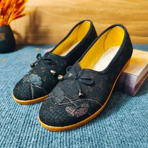 Free Shipping WomenS Canvas Shoes With Tendon Soles Suitable For Spring And Autumn Designed For Middle-Aged And Elderly Women Featuring A Soft Sole Shock Absorption And Lightweight Construction