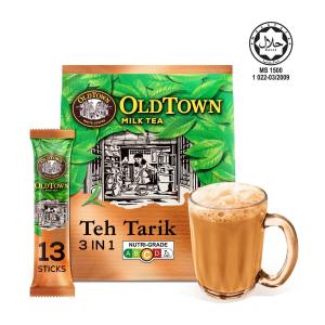 Old Town Teh Tarik Instant 3 In1 Premix Milk Tea 13 Sticks [Packaging May Vary]