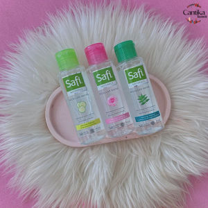 ♥ CANTIKA ♥ Safi naturals micellar water pembersih make up 100ml skincare untuk memutihkan wajah sekali usap double cleanser