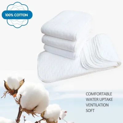 Best Selling 5Pcs Cotton Cloth Diapers For Children Breathable Baby Reusable Washable Ecological Nappies Inserts Diapers