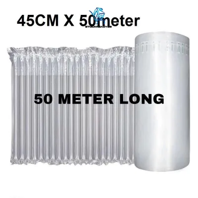 SR99. 50 Meter Air Inflatable Bubble Wrap Packaging Air Column Bags Protective Bubble Tube Protective Bubble Wrap manual hand pump