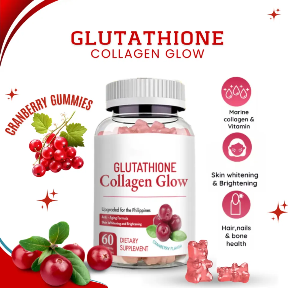 envy glutathione collagen glow benefits Glow Gummies Cranberry X5 Collagen Anti-Aging Whitening Skin - GCG04 Formulation:Dewy Glow Buy Skin Perfection GHK quick absorbing serum