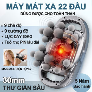 Máy massage cầm tay 22 đầuMassage Hộ Gia Đình Đa NăngMáy Mát Xa Cơ Bắp Thư Giãn Cơ Vai Cổ Lưng Đa Năng
