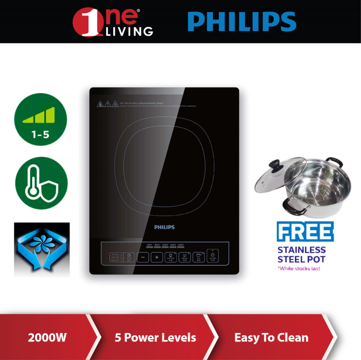 Philips Daily Collection Induction Cooker HD4902 (HD4902/60) | Lazada