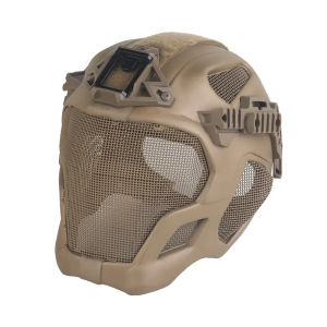 RAGON Wosport W23 Tactical Helmet Headgear Facemask Full Protection Protective Steel Mesh EVA Helmet Full Face Mask