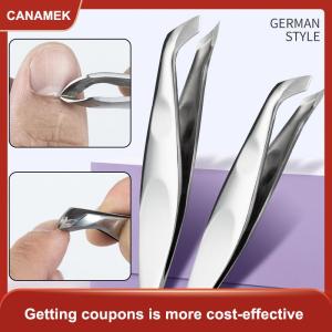 【CANAMEK 】 Mini Hangnail Squeeze And Snip Toenail Ingrown Dead Skin Remover Nail Art Cuticle Nipper Clipper Edge Cutter Manicure Plier Tool