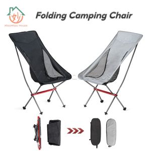 Folding Camping Chair High Back Backpacking Chair Ultralight Compact Portable Folding Moon Chair