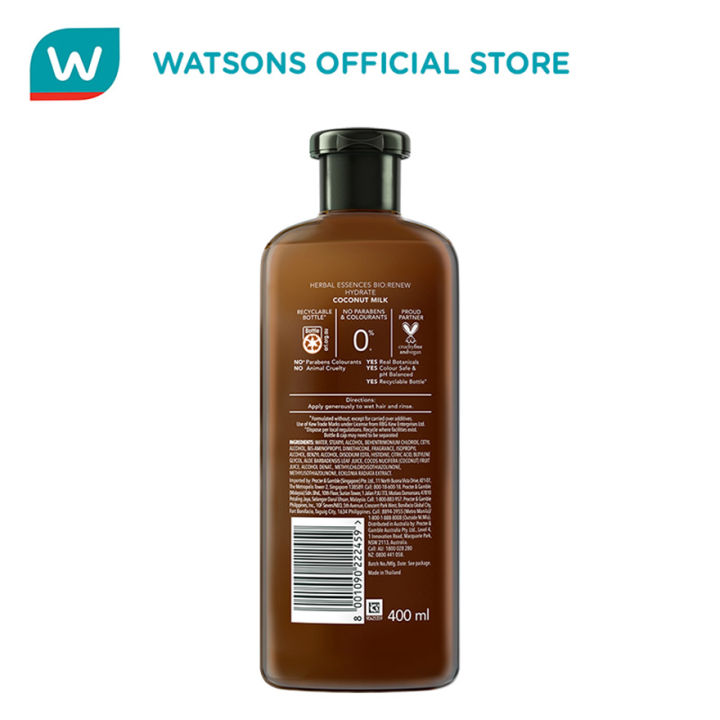 Herbal%20Essences%20Bio:Renew%20Hydrating%20Coconut%20Milk%20Conditioner%20400ml%20-%20Image%202