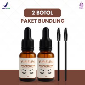 Paket 2 Botol Serum Penumbuh Alis & Bulu Mata Alami Bpom Hair Serum Yurizumi Eyelash