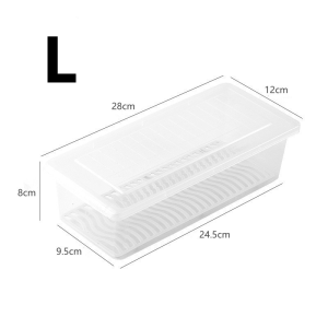 5Pcs Large size Fruits meat fish Food Drain Keep Fresh Refrigerato Fridge Frozen Storage Box Organizer