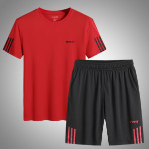 Naimo Chạy T Shirt Sport Tshirt Ngắn Tay Áo Bóng Đá Bóng Rổ Tennis Áo Nhanh Khô Tập Thể Dục Thể Thao Thiết Lập Phù Hợp Với Thể Thao 6XL