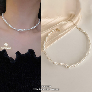 Dây chuyền nữ ngọc trai nhân tạo Eleanor Accessories dạng chuỗi hạt phụ kiện trang sức vòng cổ 7944