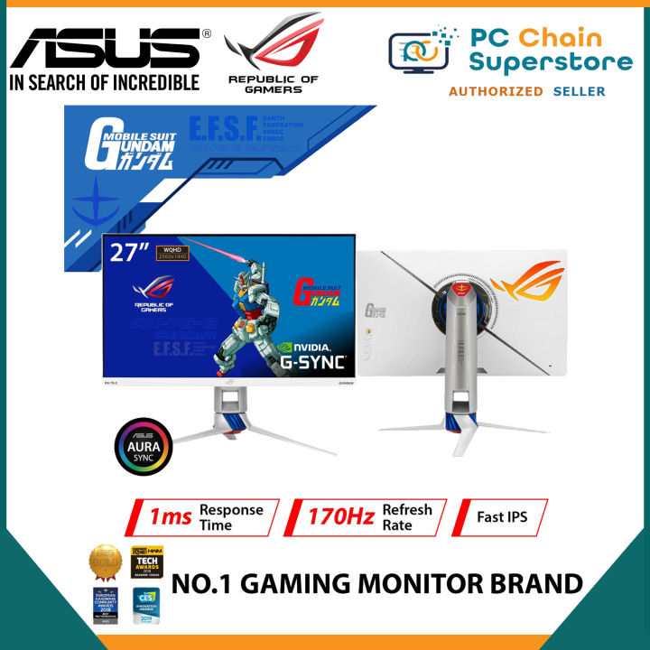 ASUS ROG Strix XG279Q-G GUNDAM EDITION HDR Gaming Monitor – 27