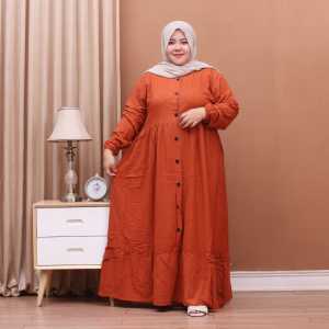 Baju  gamis busui BUSUI Bahan rayon polos LD 140cm Baju Maxy Wanita Terbaru 2022 Gamis Kondangan
