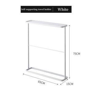 Nordic Towel Rack Stand Simple Drying Clothes Organizers Rack Iron Storage Hanger Rack Shelf Bathroom Bedroom