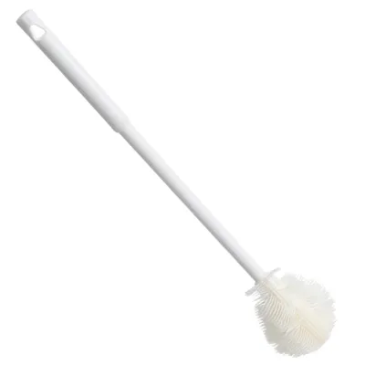 JAYNEBIO Silicone Cup Brush Folding Brush Head Long Handle Cup Scrubber White Kitchen Cleaning Tool Drink Bottle