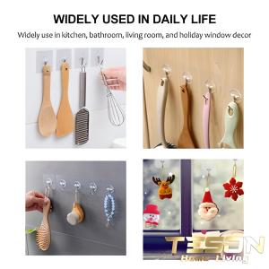 Gantungan Hook Kait Tempel Dinding Serbaguna Multifungsi Transparan (PER 10 PCS)