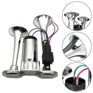 HX Klakson Terompet Truk Mobil Double Tube Horn Zinc Alloy 300dB 24V H2 - 7RRSKNSV