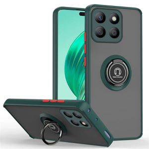 Armor Matte trường hợp Honor X6 B Ốp điện thoại Honor x6b x 6B x7b x8b honorx7b honar X6 B trường hợp Nhẫn Chủ đứng vỏ lưng chống sốc honorx6b 4G 2024