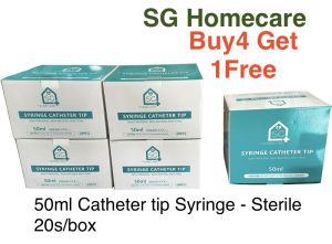 Authentic SG Homecare Medical Sterile 50ml catheter tip Syringe Official seller