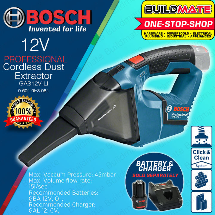 BOSCH Professional Handheld Cordless Lithium Ion LiIon Battery Vacuum
