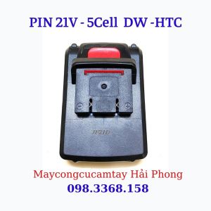 PIN và SẠC DE.WALT 21V-5 Cell DÙNG CHO MÁY KHOAN MÀI CƯA ... CHÂN PIN DE.WATT H.TC...