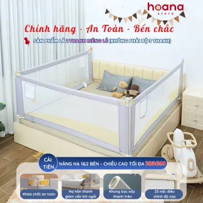 Thanh chắn giường cho bé Bamboo mới nhất 2025 Thanh chắn giường nâng hạ từng bên dễ dàng an toàn cho bé - HOANA