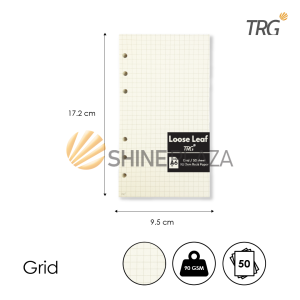 TRG Isi Loose Leaf Bookpaper 6 Holes LL-32 A6 90gsm - Refill Kertas Binder Book Paper Motif Ruled Dotted Grid Plain 90 gsm 1 Pak Isi 50 Lembar TRG