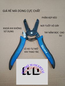 Kìm hiệu DAMMY chuyên cắttáchtước vỏ dâydành cho thợ điện dân dụng và công nghiệp đơn giản dễ sử dụng