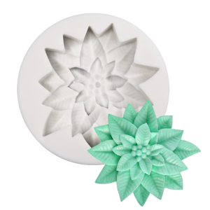 Giáng sinh theo chủ đề lá thục quỳ và khuôn silicon thích hợp cho việc tạo ra bánh fondant Cookie Biscuit và sôcôla