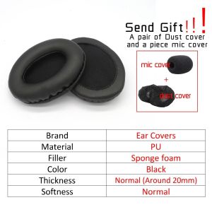Earpads For MDR-NC500D MDR NC500D Headphone Ear pads Replacement Headset Ear Pad PU Leather Sponge Foam