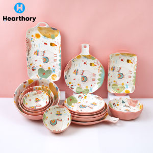 9 inch Creative Christmas Cartoon Ceramic Lasagne Pan Baking Tray House Warming Gift