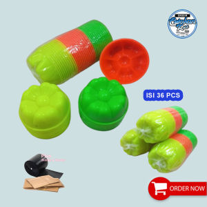 PROMO HARGA ISI 36 BIJI CETAKAN KUE PUTU AYU APEM PUDING LAPIS MOTIF BUNGA MELATI BAHAN PLASTIK