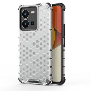 Case For Vivo Y35 Y22 Y22s 4G VivoY35 VivoY22 VivoY22s 2022 Phone Casing Back Cover Transparent Clear View Acrylic Plaid Shockproof Bumper Anti Drop Soft TPU Edge All Include