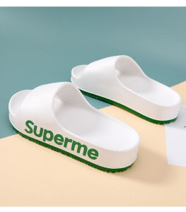 Dép nữ mùa hè thời trang mới đế dày nhà tắm chống trượt và Shit giẫm ĐẠP cảm giác bên ngoài mặc lưới đỏ siêu lửa đế mềm dép