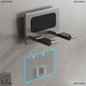[COD] WEICHENG Nhôm Máy Sấy Tóc Chủ Treo Tường Tự Dính Không Có Khoan Máy Sấy Tóc Giá Cho Đấm Miễn Phí Phòng Tắm Máy Sấy Lưu Trữ Tổ Chức