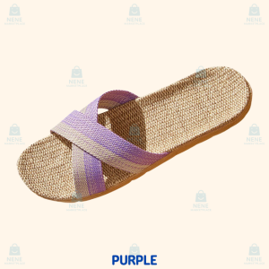 Indoor Bedroom Slippers Linen Flax House Slippers Hotel and Home Use for Women