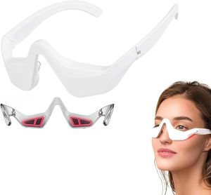 Renewa Eyelift Glasses Renewa Eyelift Device Eyeliftunder Eye Skincare Tool Eye Bag Remover Glasses with Massage for Remove Dark Circles Puffy Relax Eyes Strain Reduce Fine Lines (A)