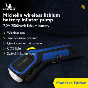 Michelin M2208 Car Wireless Tire Inflator Digital Air Pump Air Compressor Pressure Gauge Tire Pressure Preset With COB Light
