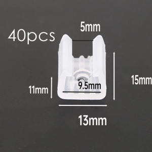 40Pcs 8-13mm Flexible LED Strip Fix Clips Plastic Led Light Strip Buckles