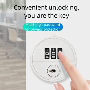 RGFV 3 Digital Code Password Lock Durable with Key Cabinet Lock Security Anti-Theft Mailbox Lock Home Security