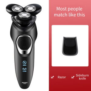 SID Multifunctional Shaver for Men with 4D Floating Heads Rechargeable Intelligent Display Charging Full Body Washing Multi-function Razor for Cleaning Beard Sideburns Nose Hair