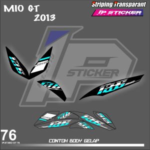 MIO GT 2013 (COD) STIKER STRIPING MOTOR YAMAHA MIO GT - STIKER LIST GRAFIK SIMPLE WARNA VARIASI DESAIN RACING HOLOGRAM DAN TRANSPARAN BISA COD IP. KODE 76