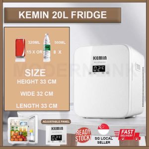 Kemin Mini Refrigerator 20L 25L Single Door Portable Fridge CNC Tech Dual Core